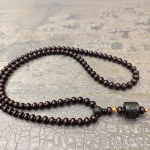 Bodhi seed mala necklace rosary 108 prayer beads Tibetan Buddhist jewelry
