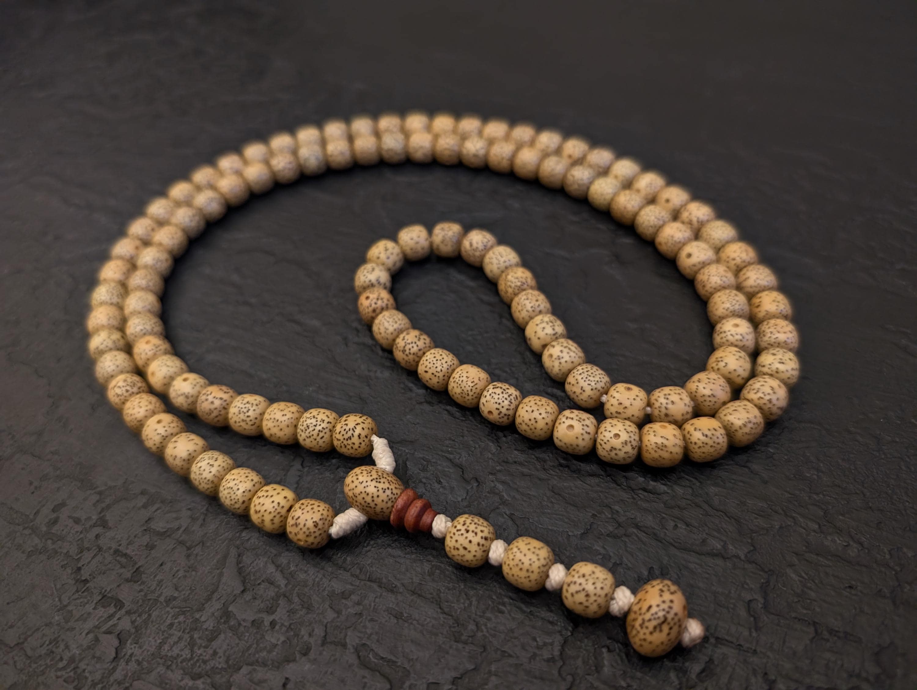 チベット数珠 菩提数珠ネックレス 数珠 108 個 天然 ヴィンテージ チベット仏教 菩提