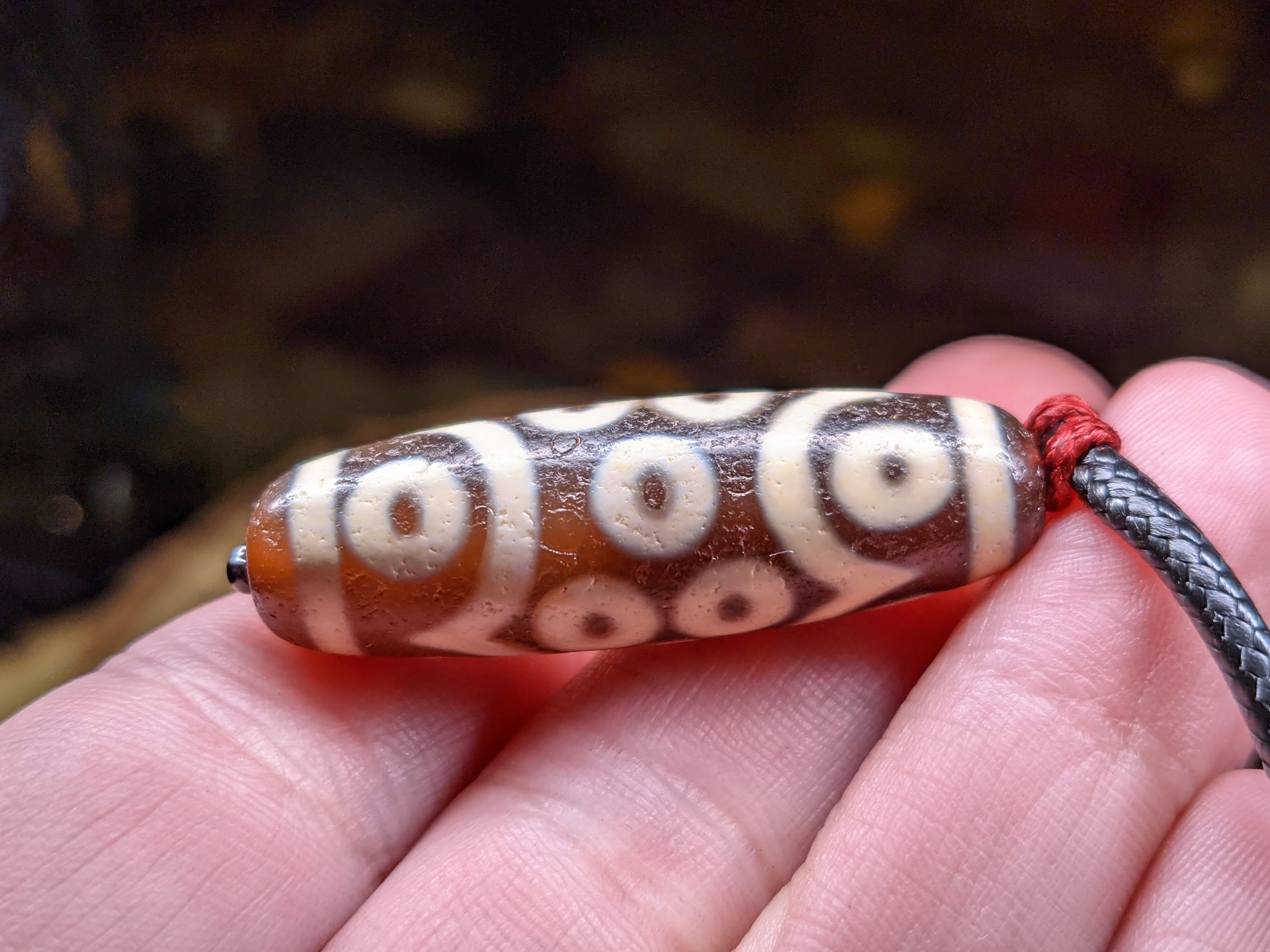 Tibet Dzi-Perlen Mit Drei Augen - Natürlicher Achat 15-20mm