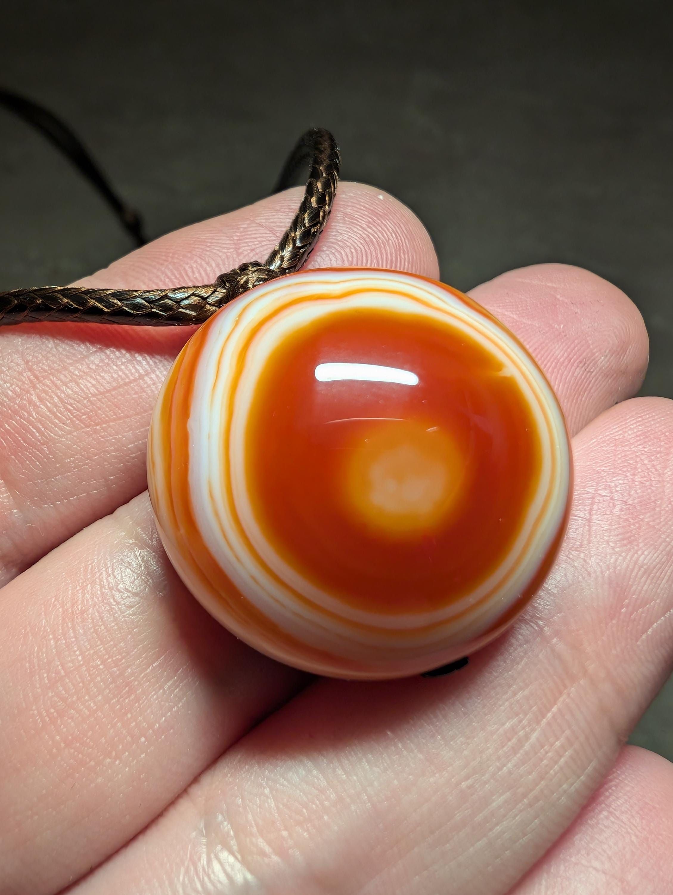 Collana Con Ciondolo A Goccia In Agata Nera E Onice – Perline Rotonde, Lunghezza 18 Pollici, Argento Placcato - Foto 4