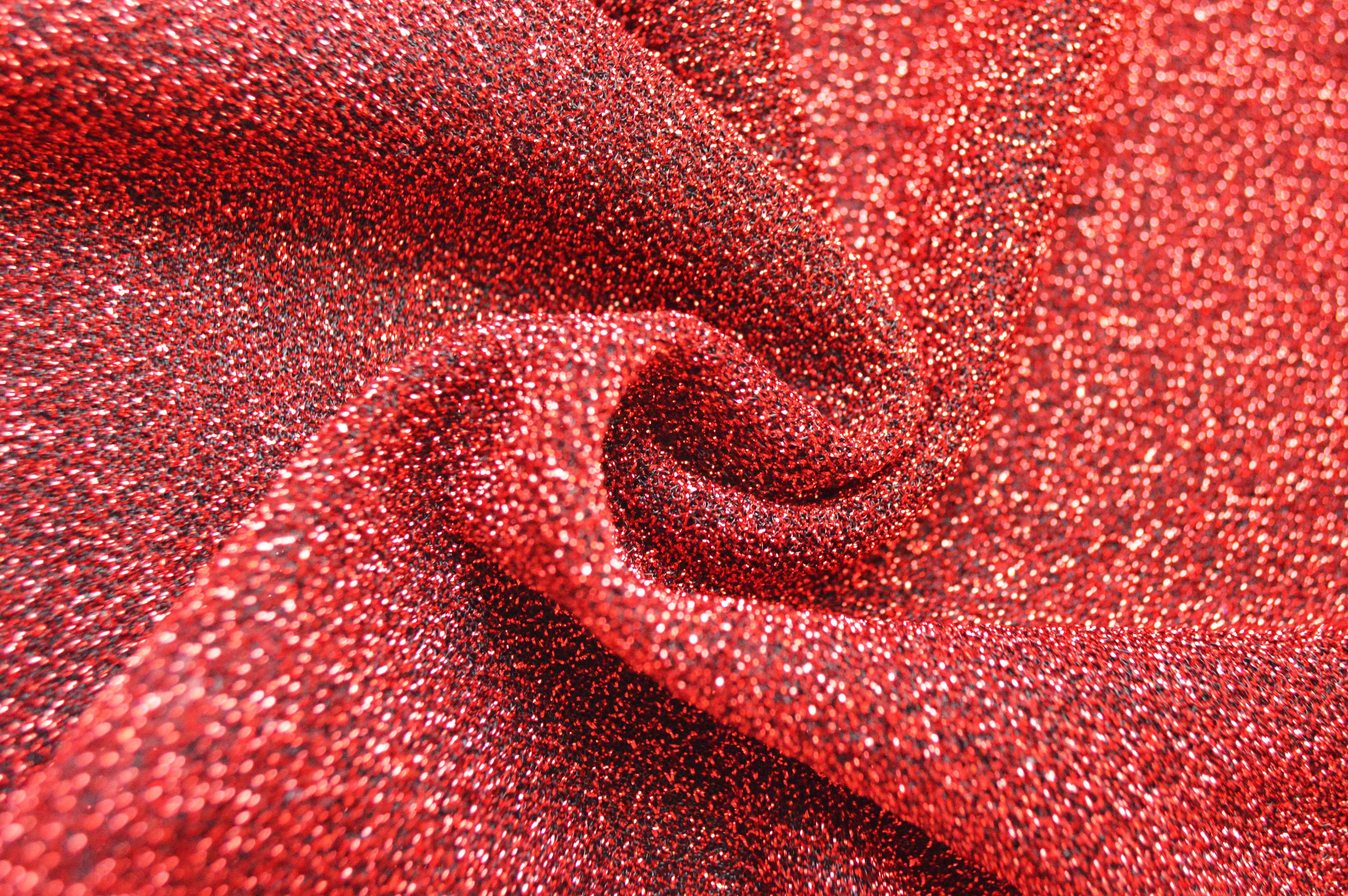 Glitter knitfabric metallic shiny elastic RED / BLACK Etsy