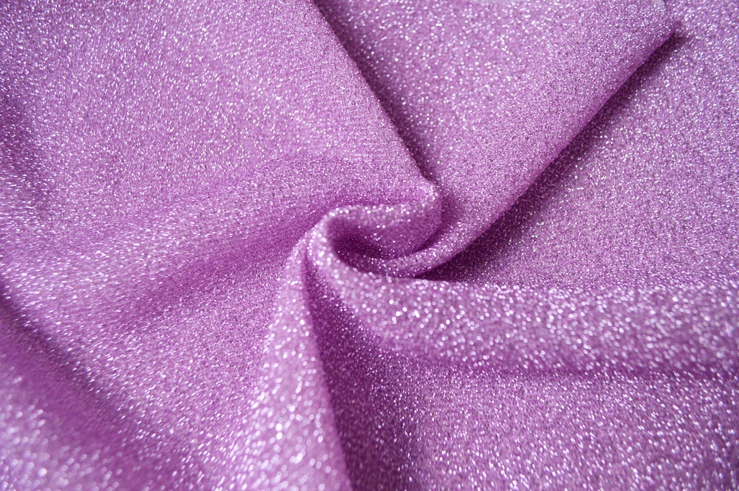 Glitter Knitfabric Metallic Shiny Elastic HEATHER Etsy