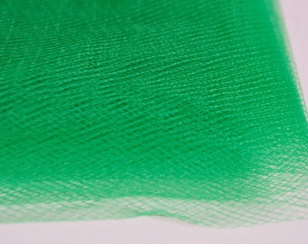 Tulle Fabric, soft tulle fabric, veil tulle, tulle mesh fabric - 284 cm wide , 3 yards wide -  green