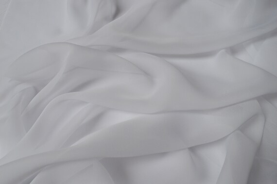 Chiffon Mist Bridal Fabric Soft Transparent WHITE | Etsy