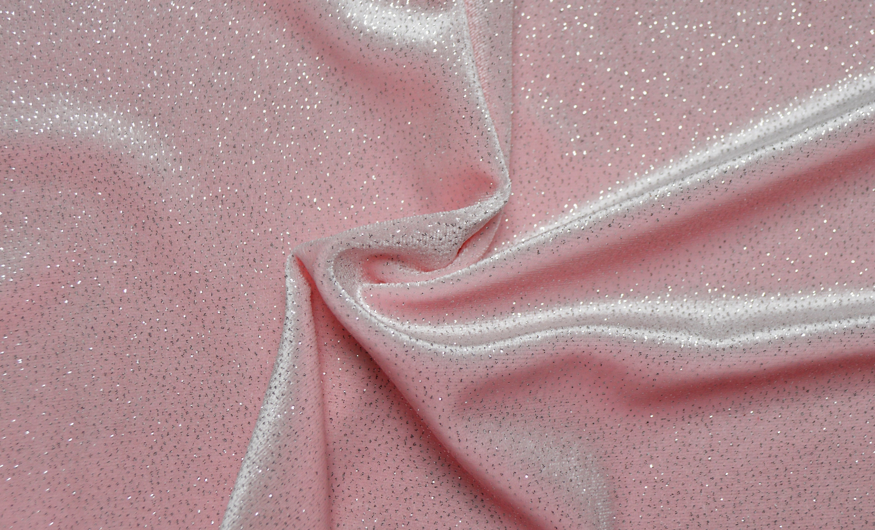 Stretch Glitter Velvet Fabric Light Pink With Silver Glitter Etsy