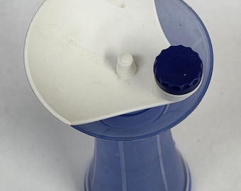 Tupperware Powder Fairy Jifi Sift Hourglass Sifter Sugar Blue Complete
