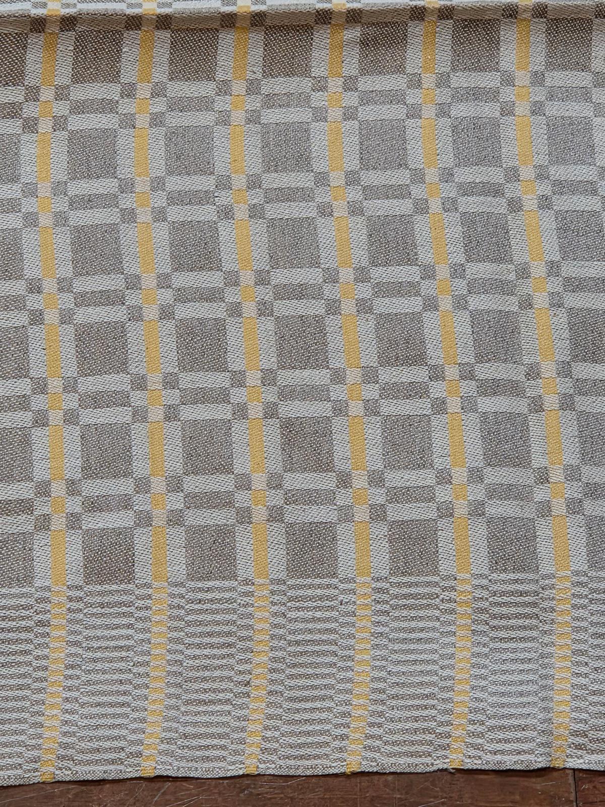 From Sweden＊Vintage 100% linen Cloth・* Vintage Torsakers Swedish Linen Cloth Fabric 36