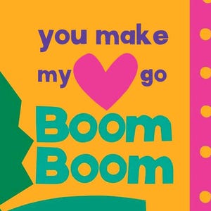 Tarjeta imprimible para el día de San Valentín con temática Chicka Chicka Boom Boom