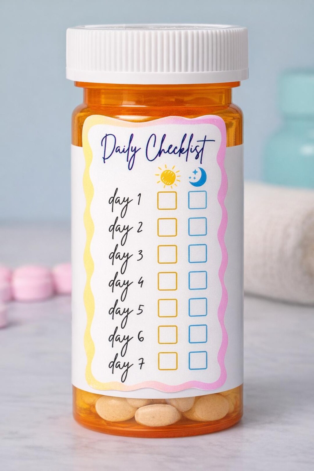 Dosage Tracking Sticker for Kids and Adults - Etsy
