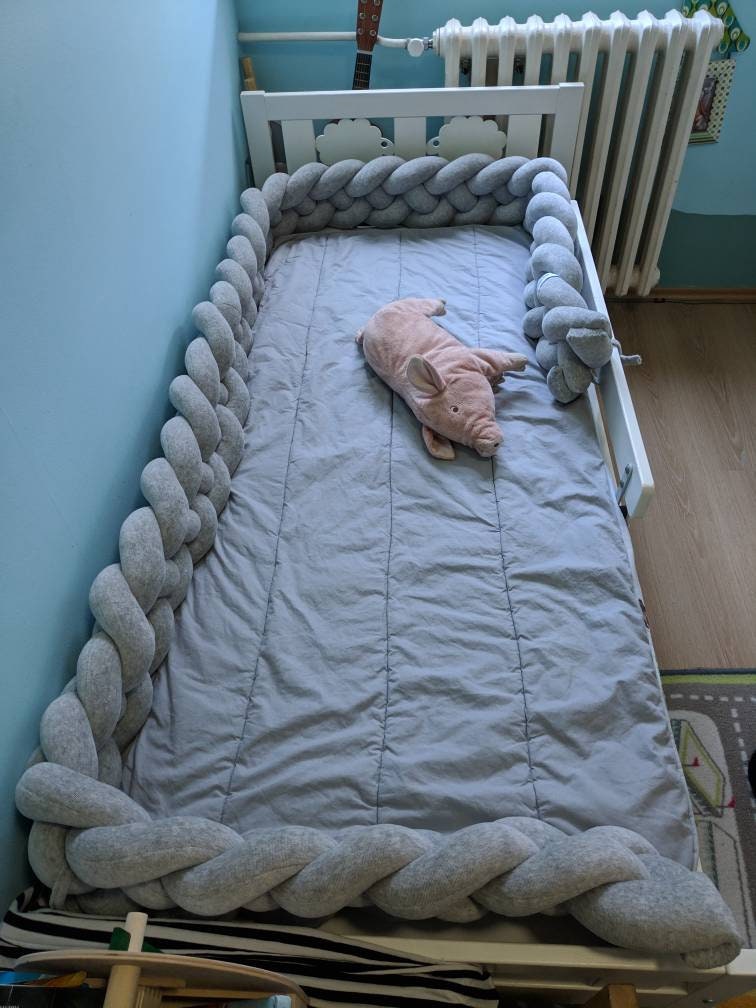 Braided Cot Bumper Etsy