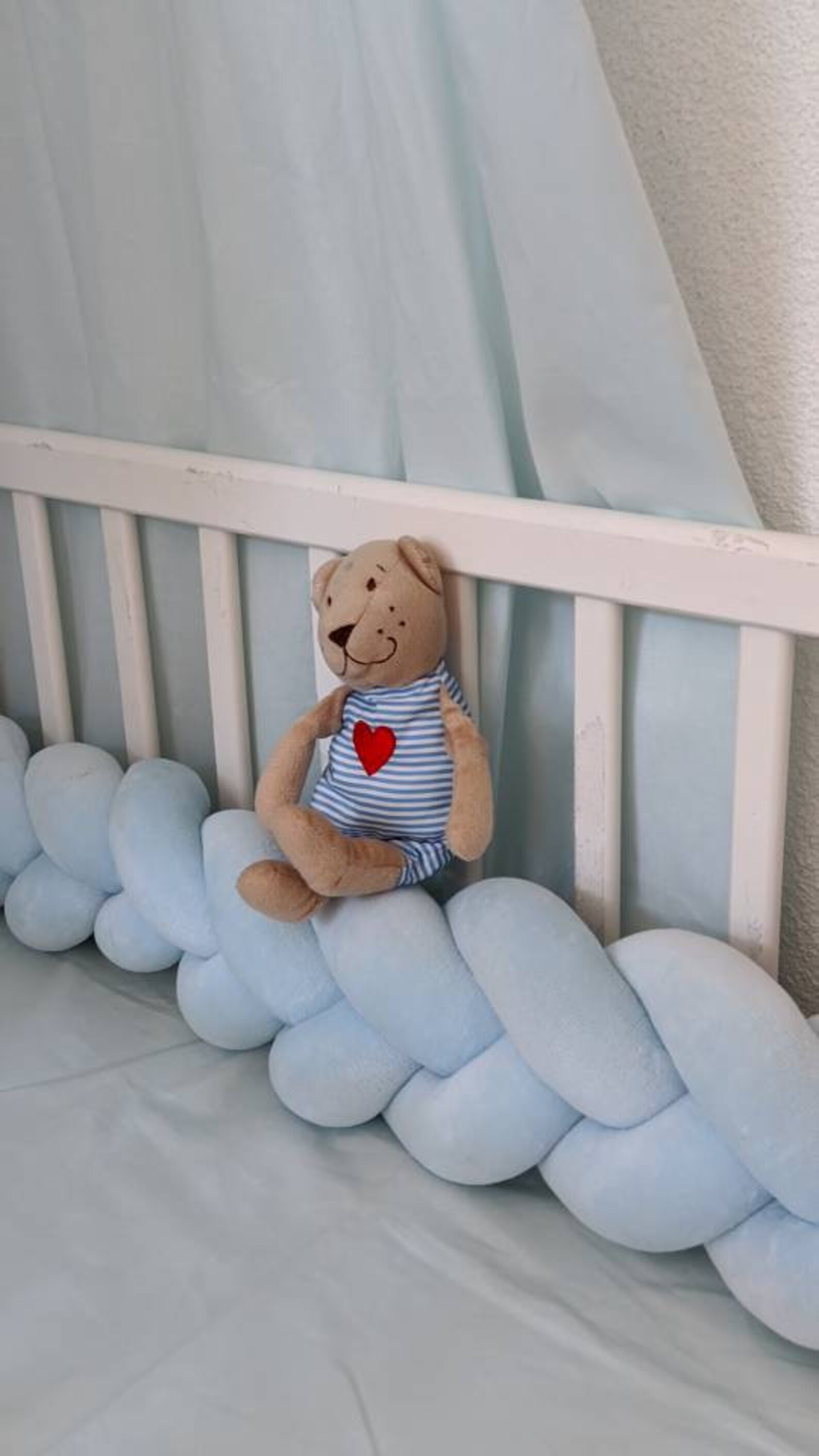 Braided Cot Bumper Etsy