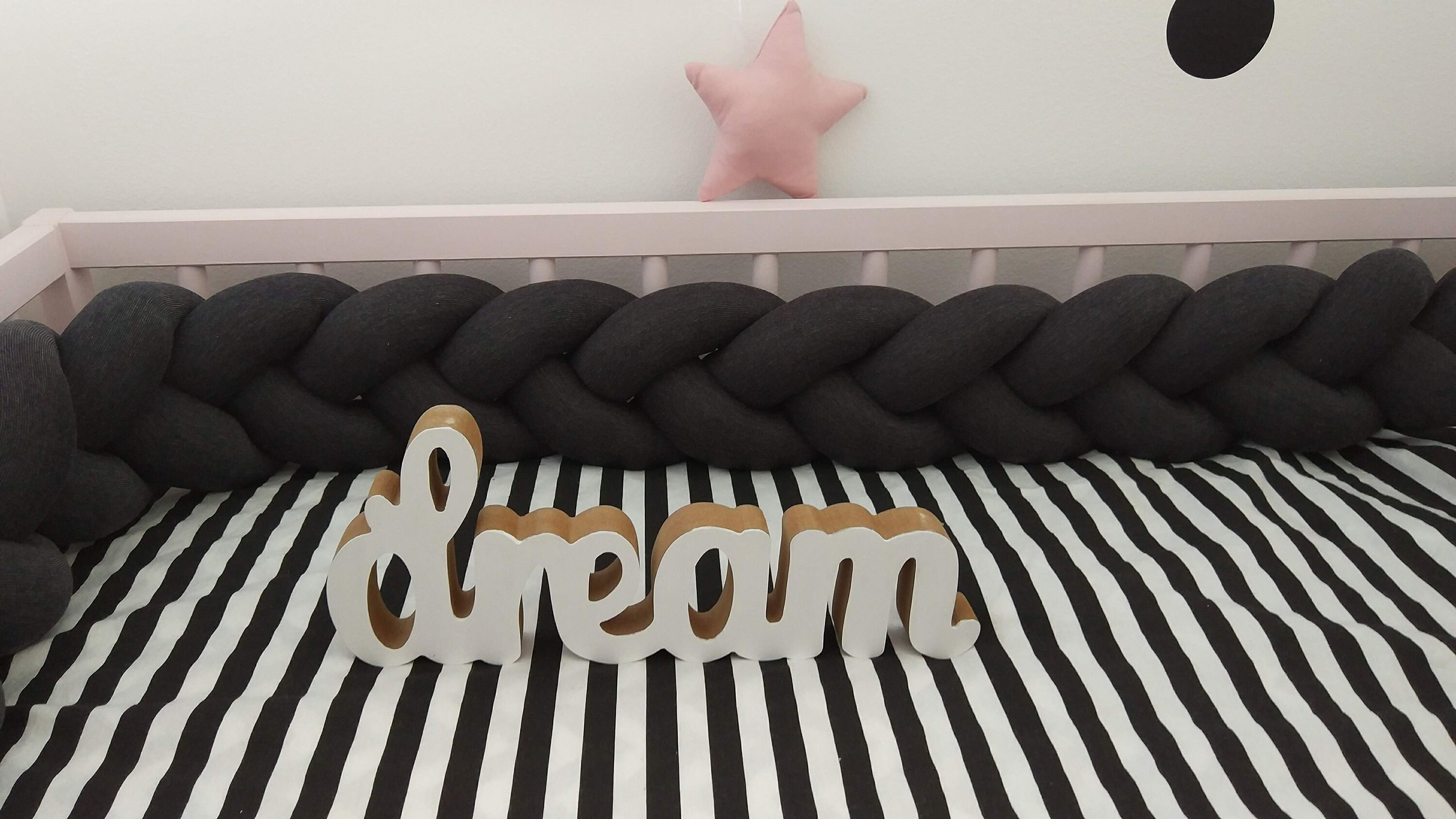 Braided Cot Bumper Etsy