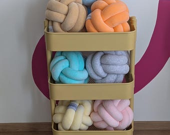 Jumbo (floor cushion)50x50cm , big35x35cm , medium 25x25cm and mini 12x12cm knot cushion, fishbone 50x20cm and wreath pillow 20cm
