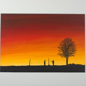 A3 Acrylic Painting - Etsy