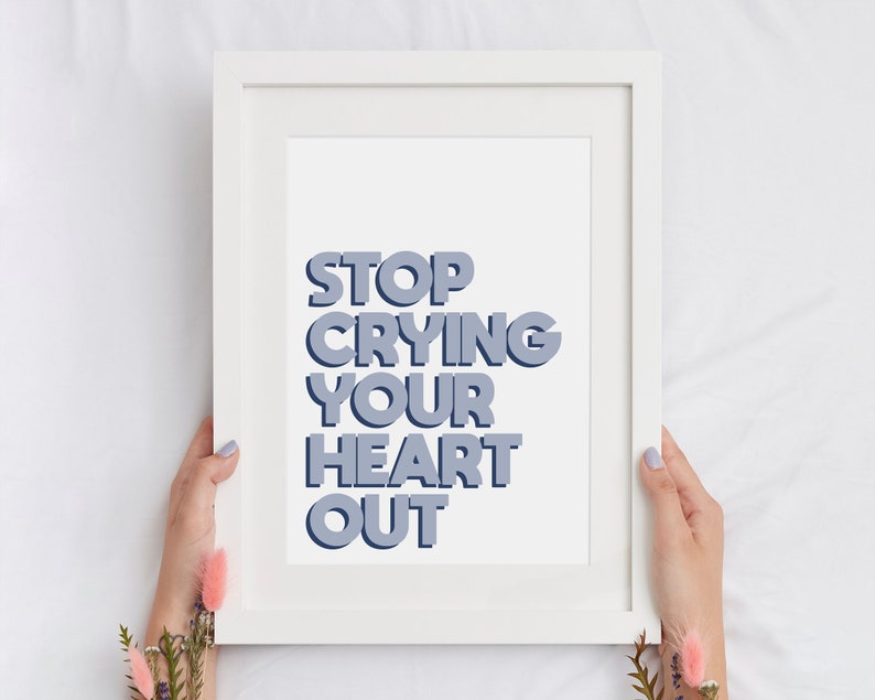 Stop Crying Your Heart Out Oasis Lyrics Poster Print Etsy Stop Crying Your Heart Out Oasis Lyrics Poster Print Etsy