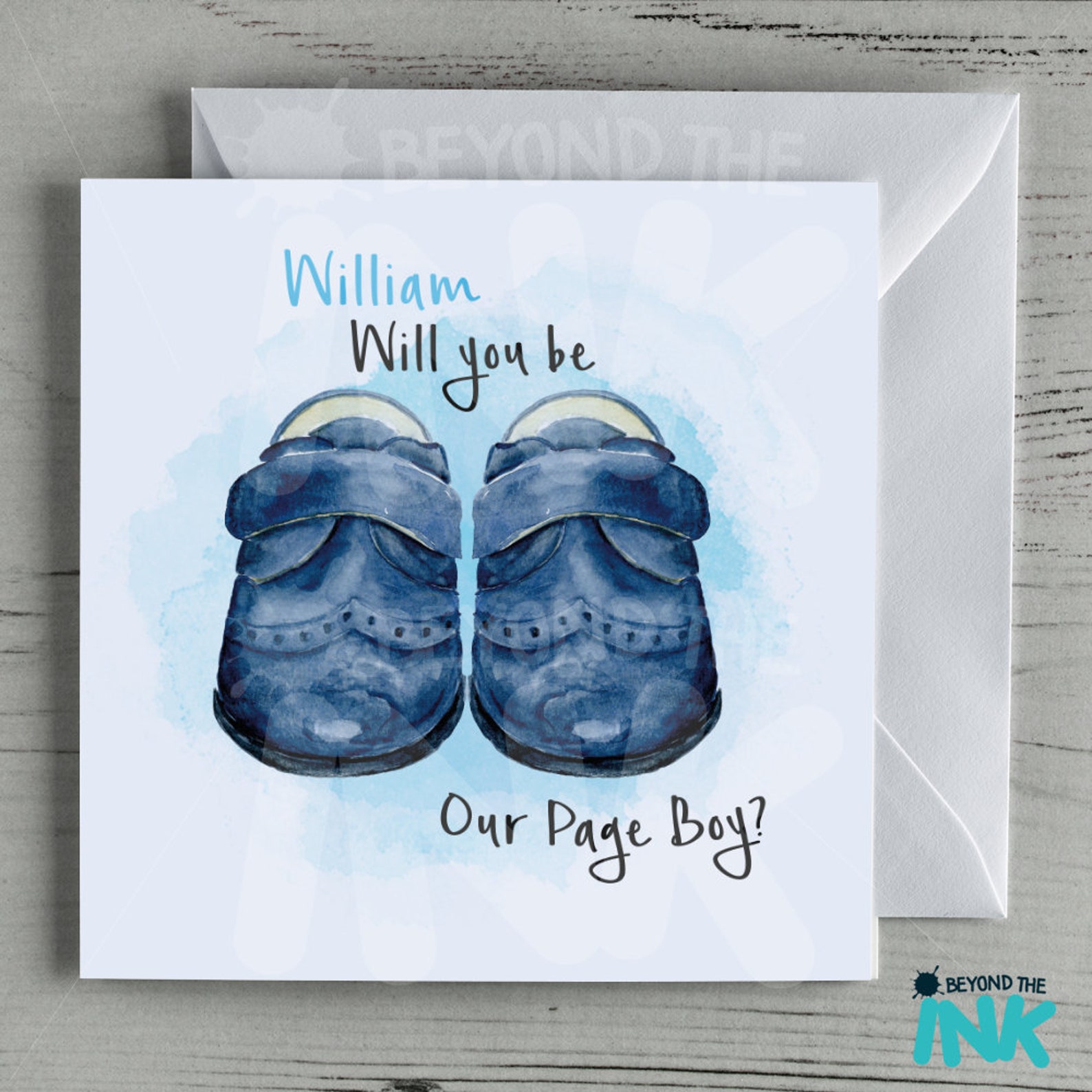 Page Boy Card Will You Be My Page Boy Card Personalised Etsy