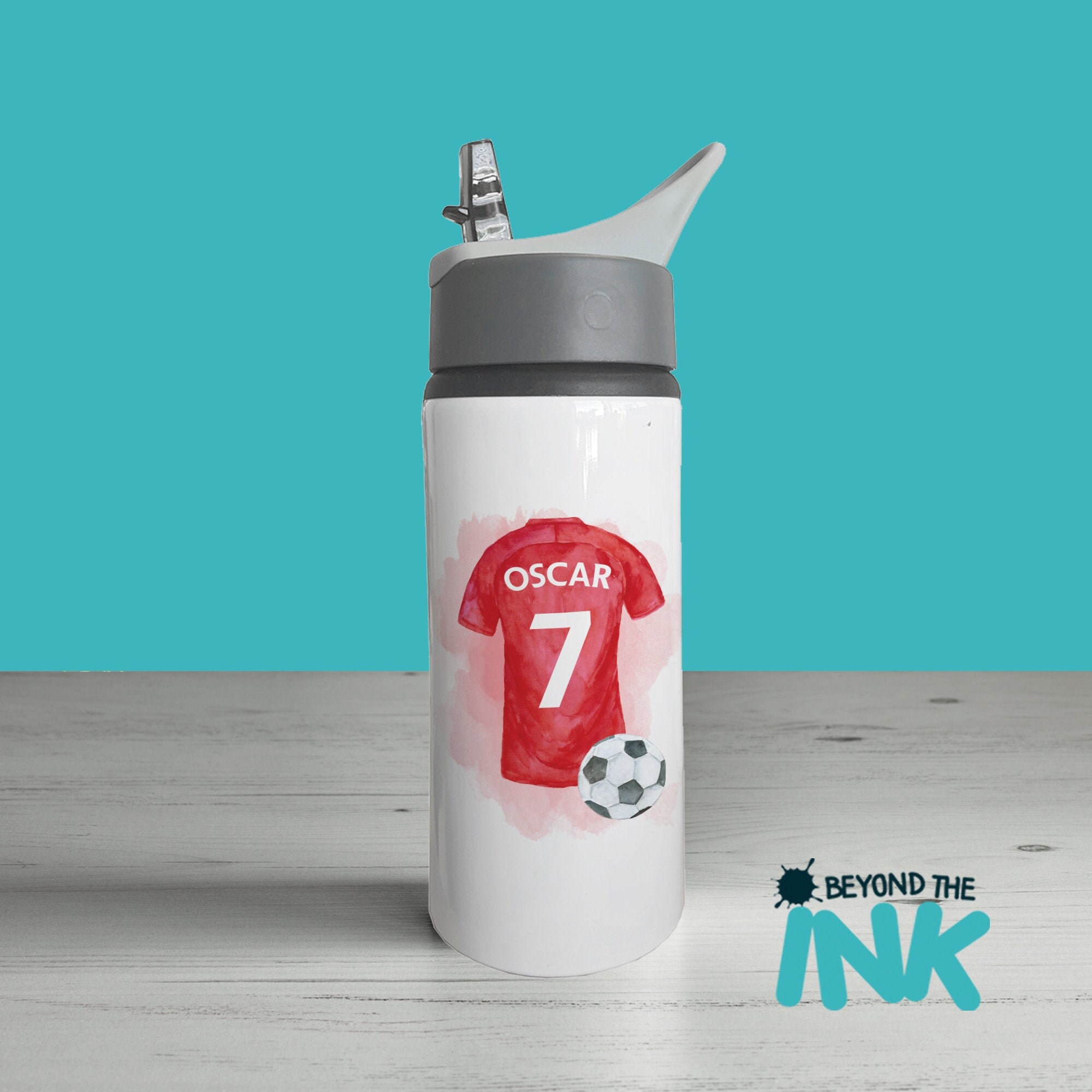 Personalised Football Water Bottle Back To School Kids Sports Etsy