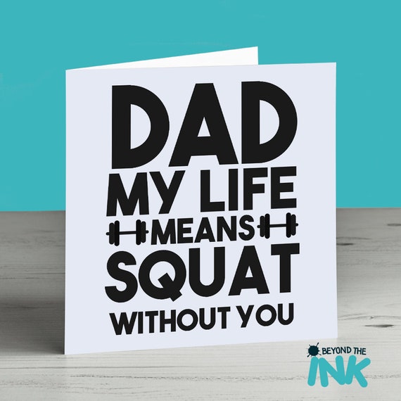 Funny Card for Dad Birthday Card for Dad Fathers Day Card Etsy