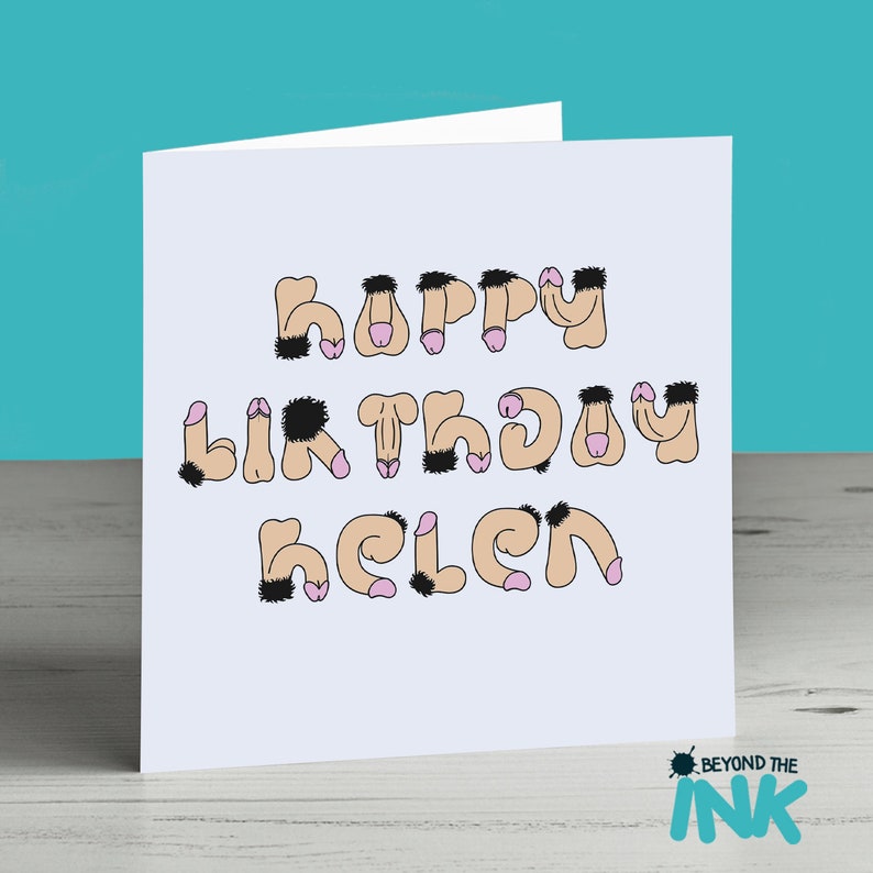 Rude Birthday Card Funny Birthday Card Rude Card Willy Card Etsy UK