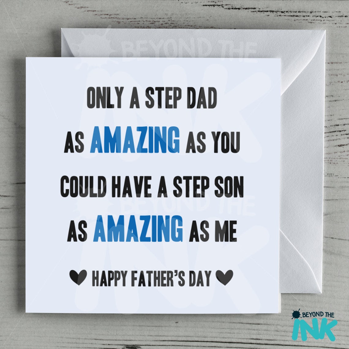 Funny Father's Day Card Joke Step Dad Card From Your Etsy