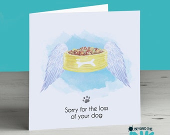 Dog Bereavement Card - Dog Loss Sympathy Card - Dog Death - Pet Loss - Sorry For Your Loss - Keepsake Card