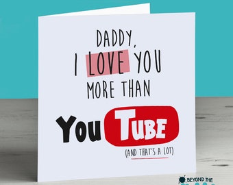 Karte zum Vatertag für Papa Opa Geburtstag Lustig Niedlich Daddy Grandad TV