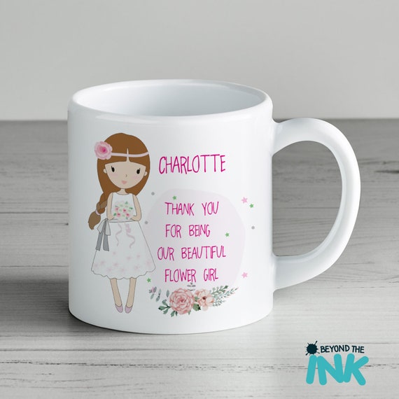 flower girl mug