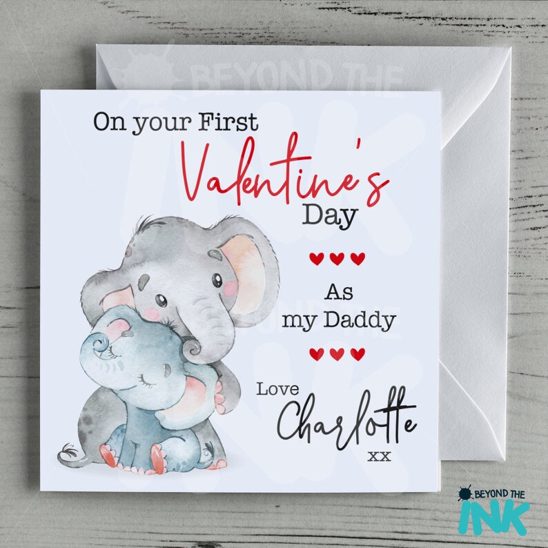 Valentines Day Card From Baby First Valentines Day Card | Etsy