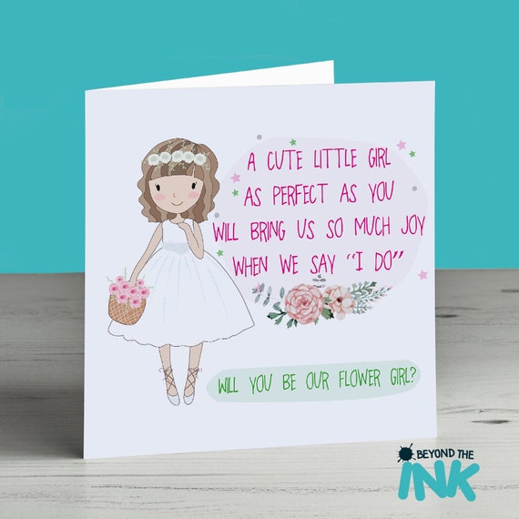 Personalised Flower Girl Card Flower Girl Proposal Will Etsy