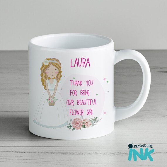 flower girl mug