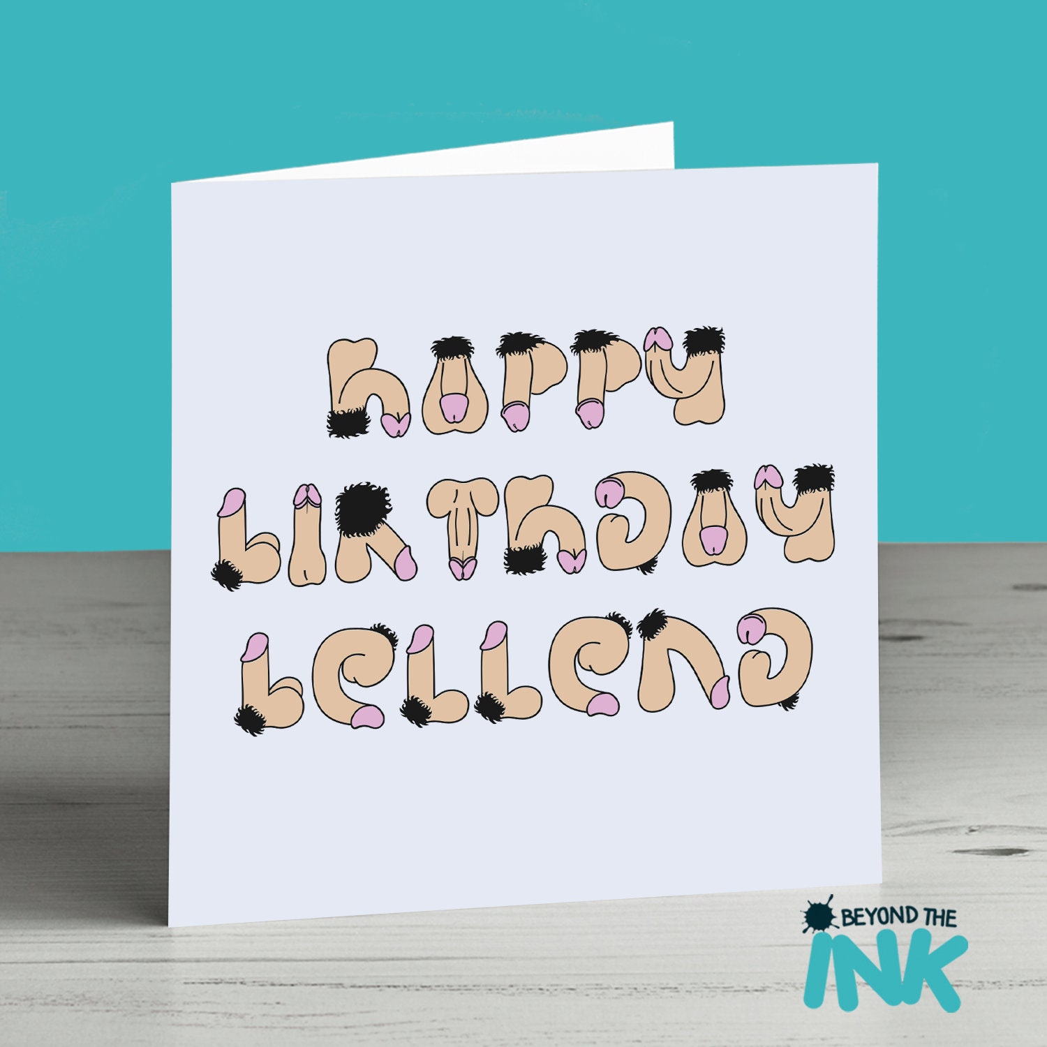 Rude Birthday Card Funny Birthday Card Willy Card Best | Etsy