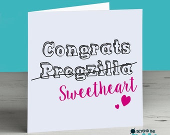 New Baby Card  - Pregnancy Card - Best friend Baby Card - Maternity Leave