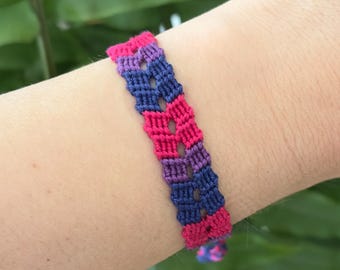 Bisexual flip flop bracelet for pride month march