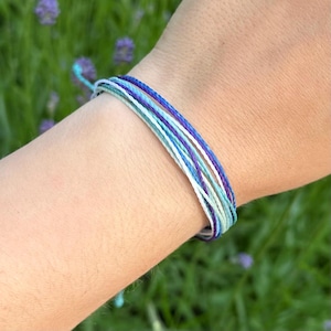 Gay pride flag bracelet: waterproof string LGBT jewelry for him
