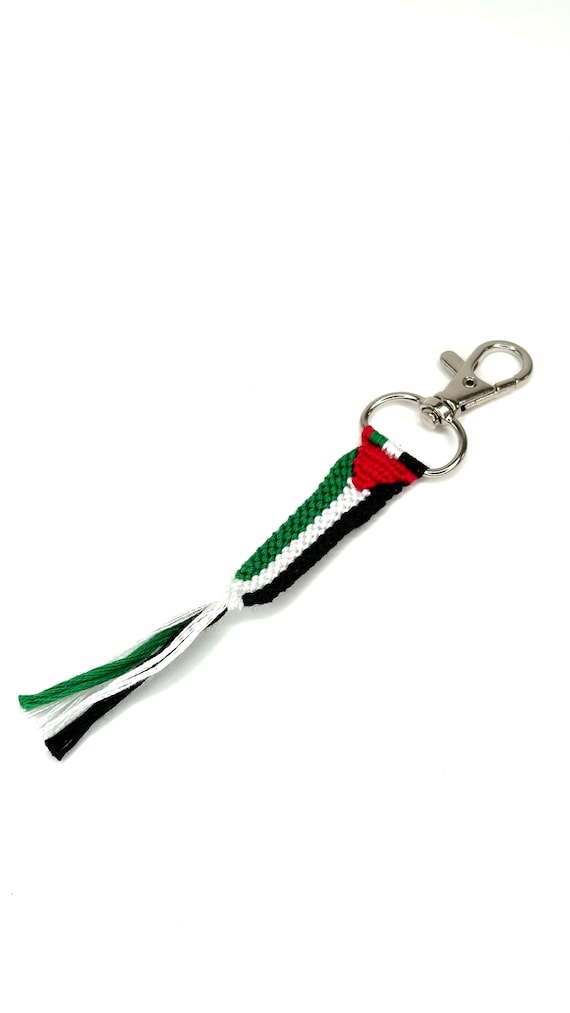 Palestine flag keychain, support Palestinian in Gaza