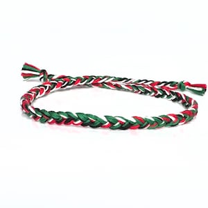 Braid bracelet in Palestine colors, charity for Palestine, donation to Gaza