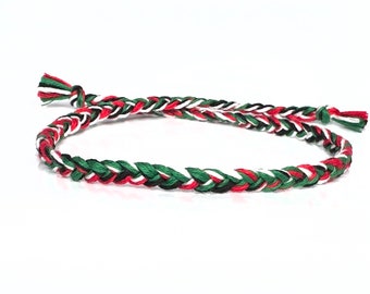 Braid bracelet in Palestine colors, charity for Palestine, donation to Gaza
