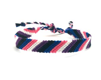 LGBTQ Pride Flaggen Armband, nicht binäres Spektrum, Schmuck für den Monat März