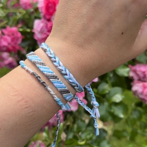 Demiboy pride bracelet set, subtle LGBT friendship armband