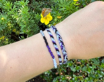 Asexual Pride Bracelet Set: Subtle LGBTQ Armband