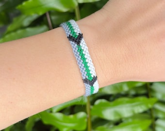 Demiromantic pride bracelet, band for march, LGBT subtle wristband