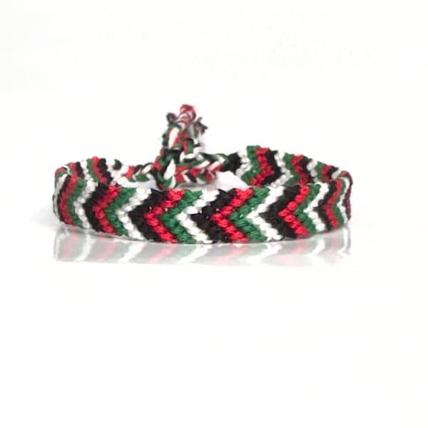 Free Palästina Armbänder, Charity Flagge Armband, rot schwarz weiß grün Schmuck
