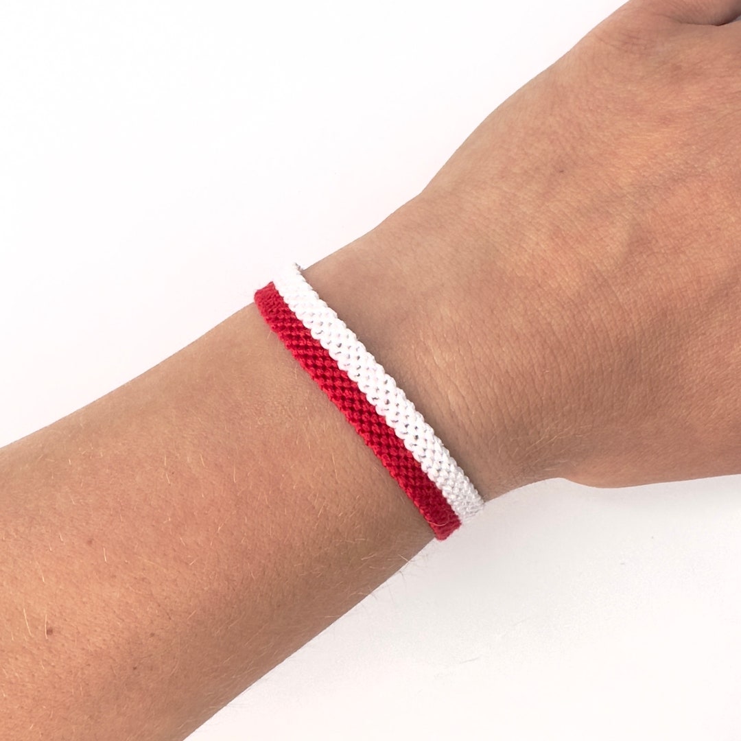 Flag of Poland Bracelet, Polish Flag Armband, Indonesia Flag, Maroko ...