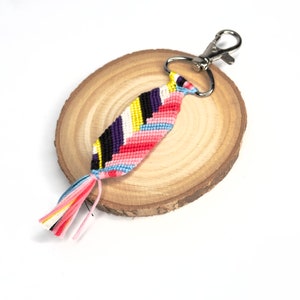 Non binary and transfem keychain, LGBTQ pride flags for women