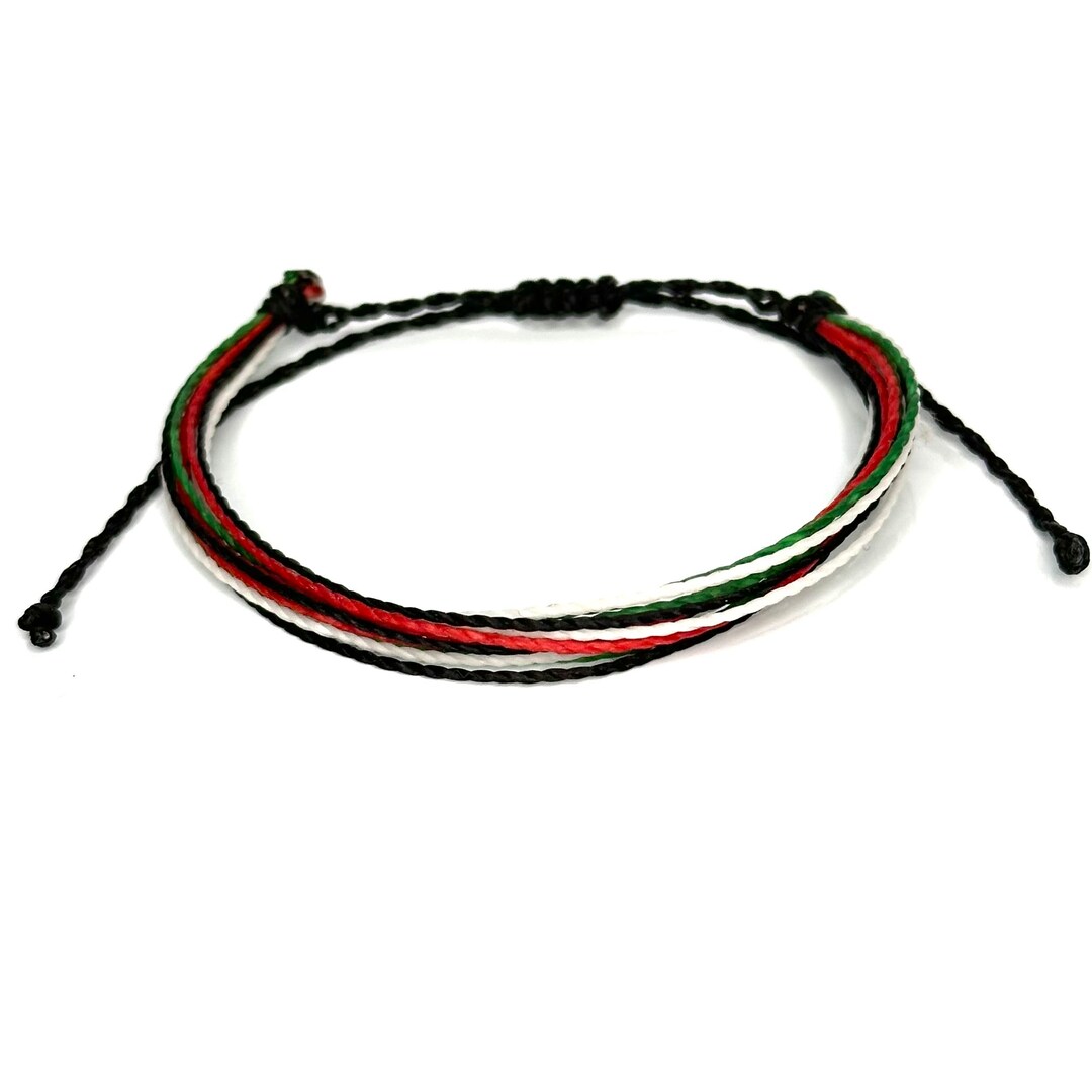 Palestine Flag Necklace – Stainless Steel Arabic Design Pendant, 20 Inch Unisex Jewelry - View #11