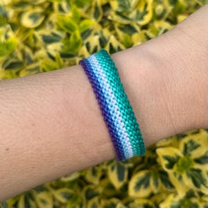 Gay Pride Knotted Bracelet: Handmade MLM Vincian Flag Armband