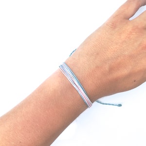 Transgender Pride Bracelet: Handmade LGBT Flag Jewelry