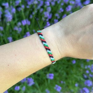 Palestine charity bracelet, waterproof adjustable Palestinian armband, fundraiser for Gaza