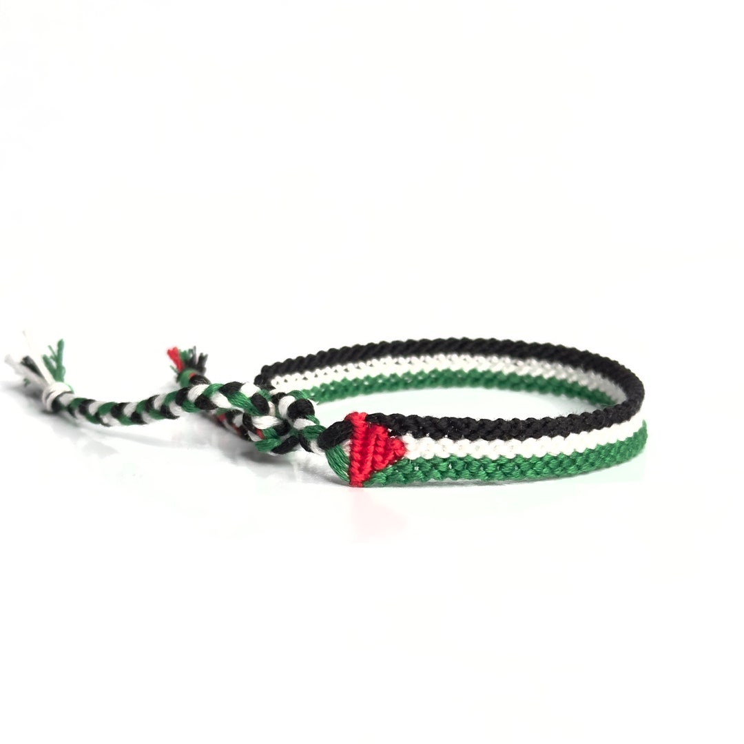 Palestine Flag Bracelet, Support Palestinian Children Armband, Donation