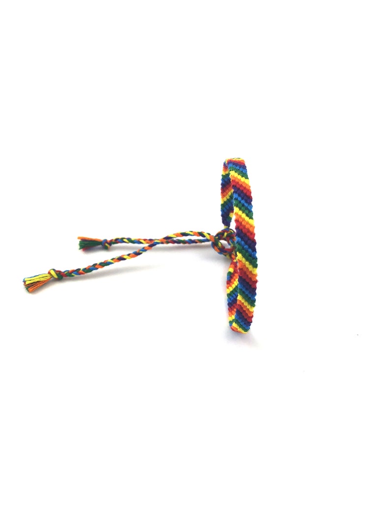 make love not war Queer bracelet friendship stripes bracelet rainbow bracelet